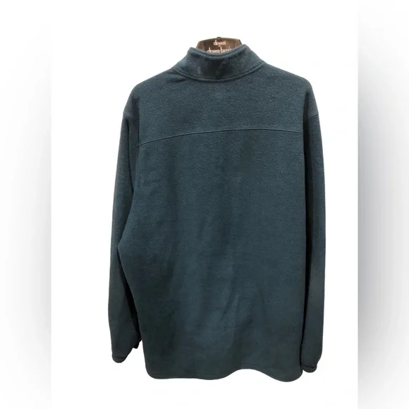 Men’s 2XL Croft and Barrow Teal long sleeve partial zip collared sweatshirt - Picture 11 of 17